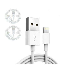 2 Pack 1m Light-nin 8 Pin To USB Fast Charging Cable i-Phone 11 XS XR X 8 7 6 5